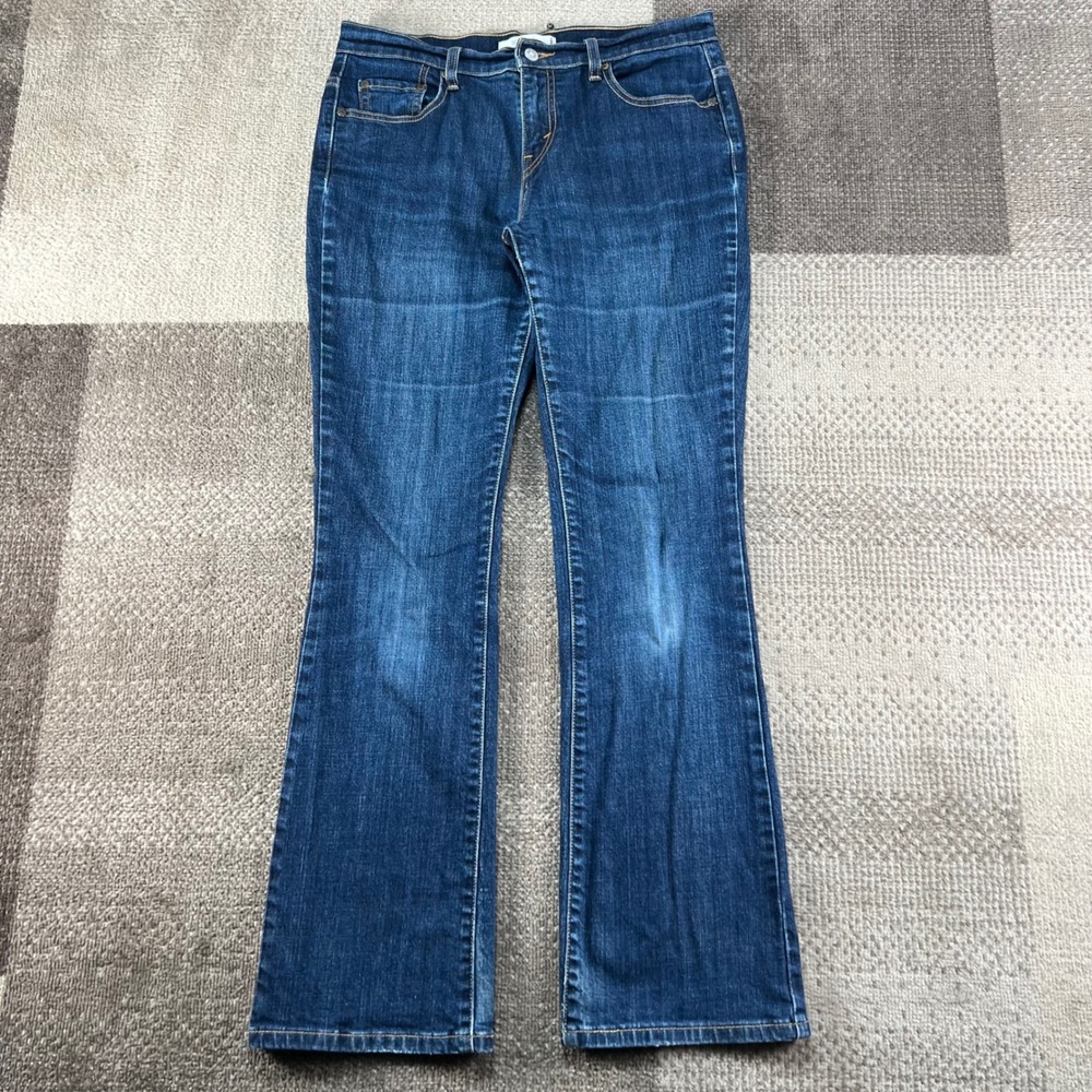 Y2K Levis 515 Boot Cut Jeans Blue Denim 10 Medium Stretch Cotton Blend Pants
